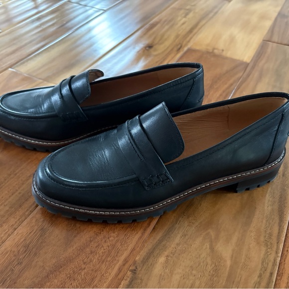 Madewell The Corrine Lugsole Loafer - Black Leather Loafers - Picture 4 of 5